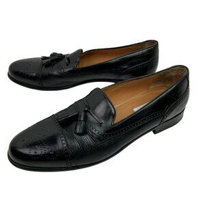Mezlan Havana Tassel Leather Captoe Loafers Mens 10.5B Made In Spain